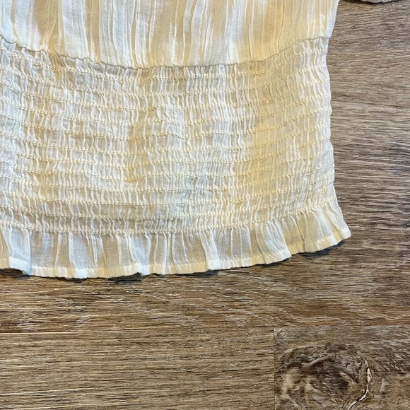 American Eagle Outfitters Embroidered Off-Shoulder Top - Picture 3 of 5